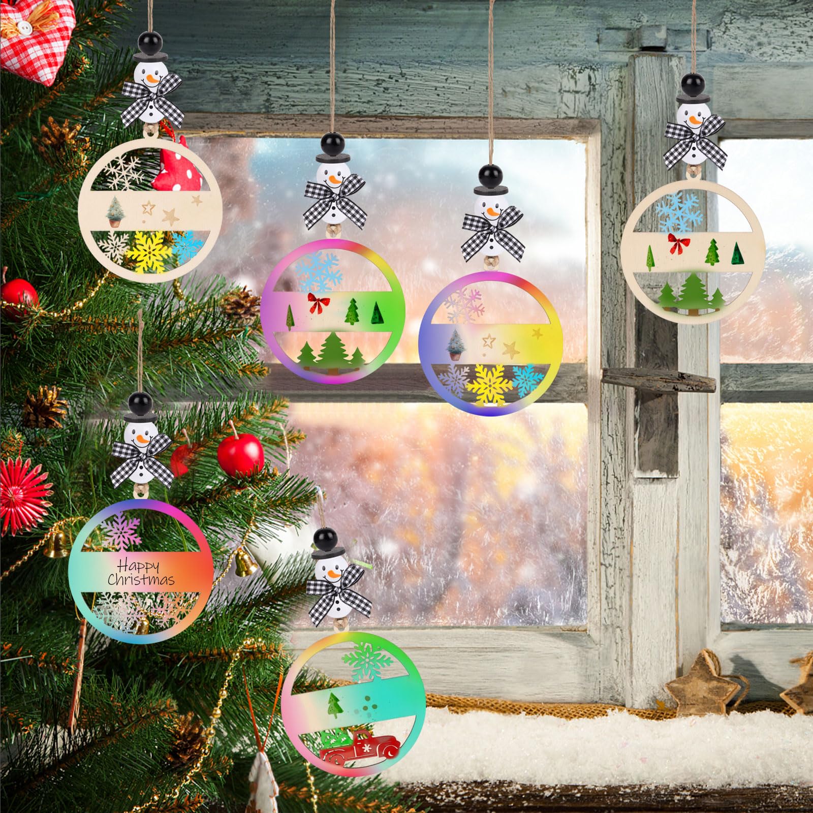 クリスマス　オーナメント　scream クリスマス オーナメント 4個セット 人形 クリスマスツリー 飾り